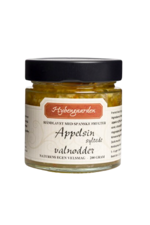 Appelsin syltede valnødder